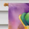Maltese King of Mardi Gras House Flag Large Porch Sleeve Pole Decorative Outside Yard Banner Artwork Wall Hanging, Polyester, House Size, Multicolor