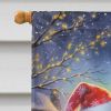Chinese Crested and Santa Claus House Flag Large Porch Sleeve Pole Decorative Outside Yard Banner Artwork Wall Hanging, Polyester, House Size