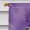 Black Pug King of Mardi Gras House Flag Large Porch Sleeve Pole Decorative Outside Yard Banner Artwork Wall Hanging, Polyester, House Size, Multicolor