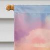 Pekingese Two Hearts House Flag Large Porch Sleeve Pole Decorative Outside Yard Banner Artwork Wall Hanging, Polyester, House Size, Multicolor