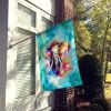 Hippie Animal Elephant House Flag Large Porch Sleeve Pole Decorative Outside Yard Banner Artwork Wall Hanging, Polyester, House Size, Multicolor