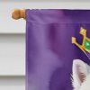 American Eskimo King of Mardi Gras House Flag Large Porch Sleeve Pole Decorative Outside Yard Banner Artwork Wall Hanging, Polyester, House Size