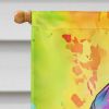 Hippie Animal Gorilla House Flag Large Porch Sleeve Pole Decorative Outside Yard Banner Artwork Wall Hanging, Polyester, House Size, Multicolor