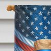All American German Shorthaired Pointer House Flag Large Porch Sleeve Pole Decorative Outside Yard Banner Artwork Wall Hanging, Polyester, House Size