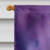 German Wirehaired Pointer King of Mardi Gras House Flag Large Porch Sleeve Pole Decorative Outside Yard Banner Artwork Wall Hanging, Polyester