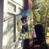 Affenpinscher Easter Egg Hunt House Flag Large Porch Sleeve Pole Decorative Outside Yard Banner Artwork Wall Hanging, Polyester, House Size