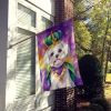 Maltese King of Mardi Gras House Flag Large Porch Sleeve Pole Decorative Outside Yard Banner Artwork Wall Hanging, Polyester, House Size, Multicolor