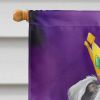 Irish Wolfhound King of Mardi Gras House Flag Large Porch Sleeve Pole Decorative Outside Yard Banner Artwork Wall Hanging, Polyester, House Size