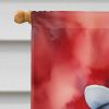 Newfoundland Patriotic American House Flag Large Porch Sleeve Pole Decorative Outside Yard Banner Artwork Wall Hanging, Polyester, House Size