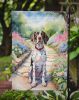 Pointer Spring Path Garden Flag Mailbox Flag Decorative Yard Flag Banner Outside Patio Artwork Yard Flower Beds, Garden Size, Multicolor