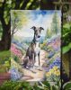 Greyhound Spring Path Garden Flag Mailbox Flag Decorative Yard Flag Banner Outside Patio Artwork Yard Flower Beds, Garden Size, Multicolor