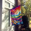 Petunias in Color House Flag Large Porch Sleeve Pole Decorative Outside Yard Banner Artwork Wall Hanging, Polyester, House Size, Multicolor