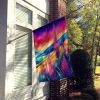 Liatris in Color House Flag Large Porch Sleeve Pole Decorative Outside Yard Banner Artwork Wall Hanging, Polyester, House Size, Multicolor