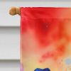 Anemones in Color House Flag Large Porch Sleeve Pole Decorative Outside Yard Banner Artwork Wall Hanging, Polyester, House Size, Multicolor