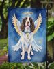 English Springer Spaniel My Angel Garden Flag Mailbox Flag Decorative Yard Flag Banner Outside Patio Artwork Yard Flower Beds, Garden Size, Multicolor
