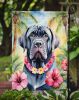 Neapolitan Mastiff Luau Garden Flag Mailbox Flag Decorative Yard Flag Banner Outside Patio Artwork Yard Flower Beds, Garden Size, Multicolor