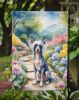 Chinese Crested Spring Path Garden Flag Mailbox Flag Decorative Yard Flag Banner Outside Patio Artwork Yard Flower Beds, Garden Size, Multicolor