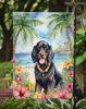 Gordon Setter Luau Garden Flag Mailbox Flag Decorative Yard Flag Banner Outside Patio Artwork Yard Flower Beds, Garden Size, Multicolor