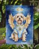 Dandie Dinmont Terrier My Angel Garden Flag Mailbox Flag Decorative Yard Flag Banner Outside Patio Artwork Yard Flower Beds, Garden Size, Multicolor