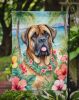 Mastiff Luau Garden Flag Mailbox Flag Decorative Yard Flag Banner Outside Patio Artwork Yard Flower Beds, Garden Size, Multicolor