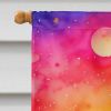 Daisies in Color House Flag Large Porch Sleeve Pole Decorative Outside Yard Banner Artwork Wall Hanging, Polyester, House Size, Multicolor