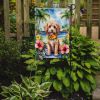 Cockapoo Luau Garden Flag Mailbox Flag Decorative Yard Flag Banner Outside Patio Artwork Yard Flower Beds, Garden Size, Multicolor