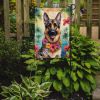German Shepherd Luau Garden Flag Mailbox Flag Decorative Yard Flag Banner Outside Patio Artwork Yard Flower Beds, Garden Size, Multicolor