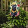 Giant Schnauzer Luau Garden Flag Mailbox Flag Decorative Yard Flag Banner Outside Patio Artwork Yard Flower Beds, Garden Size, Multicolor