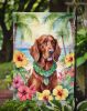 Irish Setter Luau Garden Flag Mailbox Flag Decorative Yard Flag Banner Outside Patio Artwork Yard Flower Beds, Garden Size, Multicolor