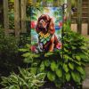 Sussex Spaniel Luau Garden Flag Mailbox Flag Decorative Yard Flag Banner Outside Patio Artwork Yard Flower Beds, Garden Size, Multicolor