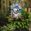 Siberian Husky Luau Garden Flag Mailbox Flag Decorative Yard Flag Banner Outside Patio Artwork Yard Flower Beds, Garden Size, Multicolor