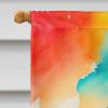 Brunia in Color House Flag Large Porch Sleeve Pole Decorative Outside Yard Banner Artwork Wall Hanging, Polyester, House Size, Multicolor