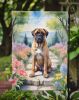 Bullmastiff Spring Path Garden Flag Mailbox Flag Decorative Yard Flag Banner Outside Patio Artwork Yard Flower Beds, Garden Size, Multicolor