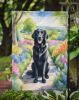Flat-Coated Retriever Spring Path Garden Flag Mailbox Flag Decorative Yard Flag Banner Outside Patio Artwork Yard Flower Beds, Garden Size, Multicolor