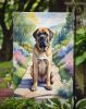 Mastiff Spring Path Garden Flag Mailbox Flag Decorative Yard Flag Banner Outside Patio Artwork Yard Flower Beds, Garden Size, Multicolor