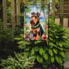 Welsh Terrier Luau Garden Flag Mailbox Flag Decorative Yard Flag Banner Outside Patio Artwork Yard Flower Beds, Garden Size, Multicolor
