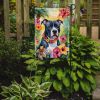 Staffordshire Bull Terrier Luau Garden Flag Mailbox Flag Decorative Yard Flag Banner Outside Patio Artwork Yard Flower Beds, Garden Size, Multicolor