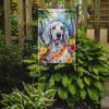 English Setter Luau Garden Flag Mailbox Flag Decorative Yard Flag Banner Outside Patio Artwork Yard Flower Beds, Garden Size, Multicolor