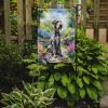 Irish Wolfhound Spring Path Garden Flag Mailbox Flag Decorative Yard Flag Banner Outside Patio Artwork Yard Flower Beds, Garden Size, Multicolor