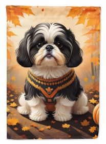 Shih Tzu Fall Garden Flag Mailbox Flag Decorative Yard Flag Banner Outside Patio Artwork Yard Flower Beds, Garden Size, Multicolor