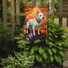 White Pit Bull Terrier Fall Garden Flag Mailbox Flag Decorative Yard Flag Banner Outside Patio Artwork Yard Flower Beds, Garden Size, Multicolor