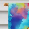 Hippie Animal Tortoise Turtle House Flag Large Porch Sleeve Pole Decorative Outside Yard Banner Artwork Wall Hanging, Polyester, House Size