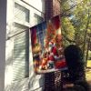 Vizsla and Santa Claus House Flag Large Porch Sleeve Pole Decorative Outside Yard Banner Artwork Wall Hanging, Polyester, House Size, Multicolor