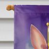 American Hairless Terrier King of Mardi Gras House Flag Large Porch Sleeve Pole Decorative Outside Yard Banner Artwork Wall Hanging, Polyester