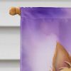 Norwich Terrier King of Mardi Gras House Flag Large Porch Sleeve Pole Decorative Outside Yard Banner Artwork Wall Hanging, Polyester, House Size