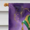 Dalmatian King of Mardi Gras House Flag Large Porch Sleeve Pole Decorative Outside Yard Banner Artwork Wall Hanging, Polyester, House Size, Multicolor