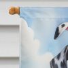 Dalmatian Easter Egg Hunt House Flag Large Porch Sleeve Pole Decorative Outside Yard Banner Artwork Wall Hanging, Polyester, House Size, Multicolor