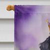 Bernese Mountain Dog King of Mardi Gras House Flag Large Porch Sleeve Pole Decorative Outside Yard Banner Artwork Wall Hanging, Polyester, House Size
