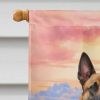 Belgian Malinois Two Hearts House Flag Large Porch Sleeve Pole Decorative Outside Yard Banner Artwork Wall Hanging, Polyester, House Size, Multicolor