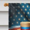 All American Irish Wolfhound House Flag Large Porch Sleeve Pole Decorative Outside Yard Banner Artwork Wall Hanging, Polyester, House Size, Multicolor